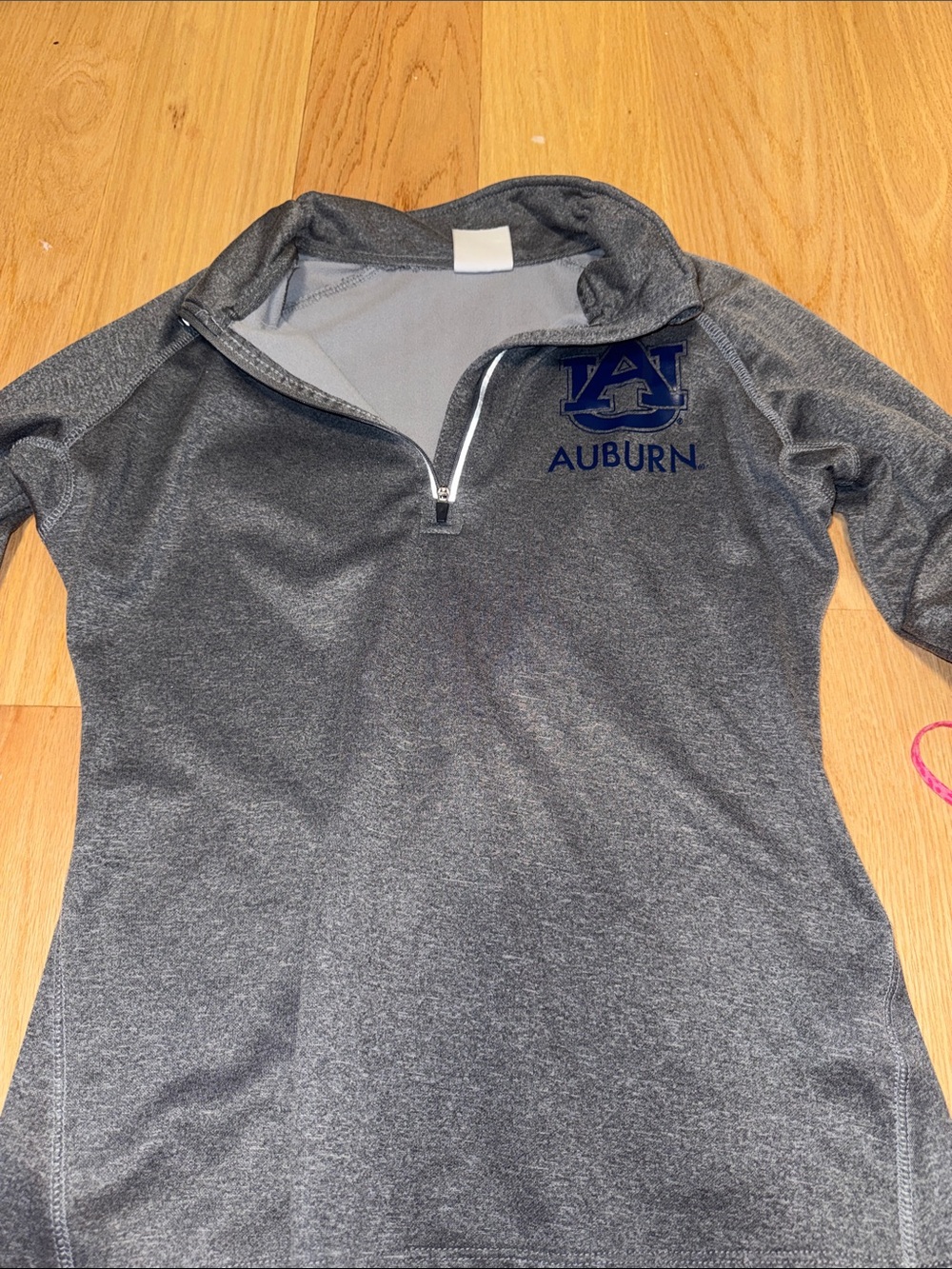 Knights Apparel Women's Gray Auburn 1/4 Zip Sweatshirt